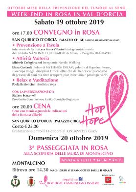 WEEK END IN ROSA in VAL D'ORCIA. 19  e  20 OTTOBRE
